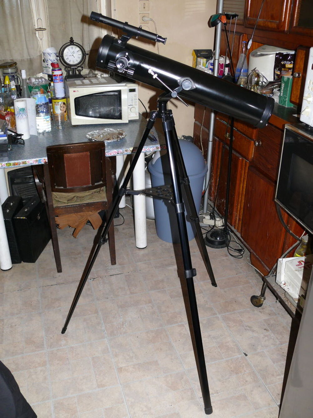 t&eacute;lescope sur tr&eacute;pied : 76/800, avec oculaire Jeux / jouets