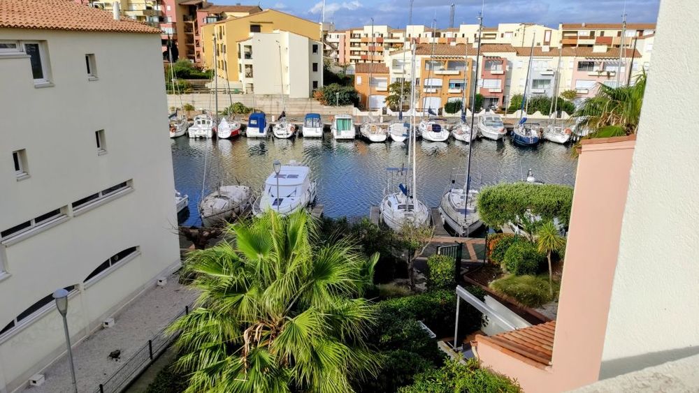 Vente Appartement Le Cap d'Agde : Proche Avant Port / Bas des falaises: Vue Chenal STUDIO-CABINE ( 26,71m² ) + terrasse 7,51m². Le cap d agde