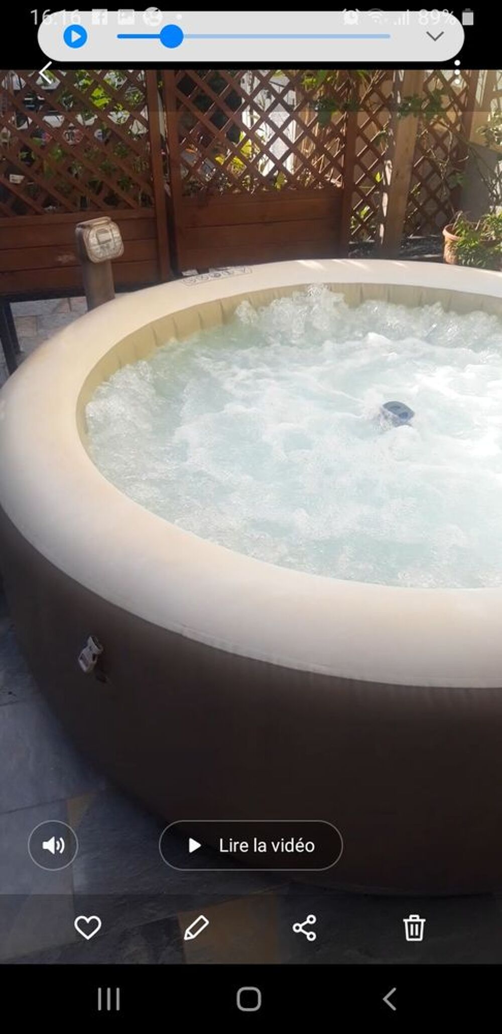 350 € SPA INTEX 6 places Jardin