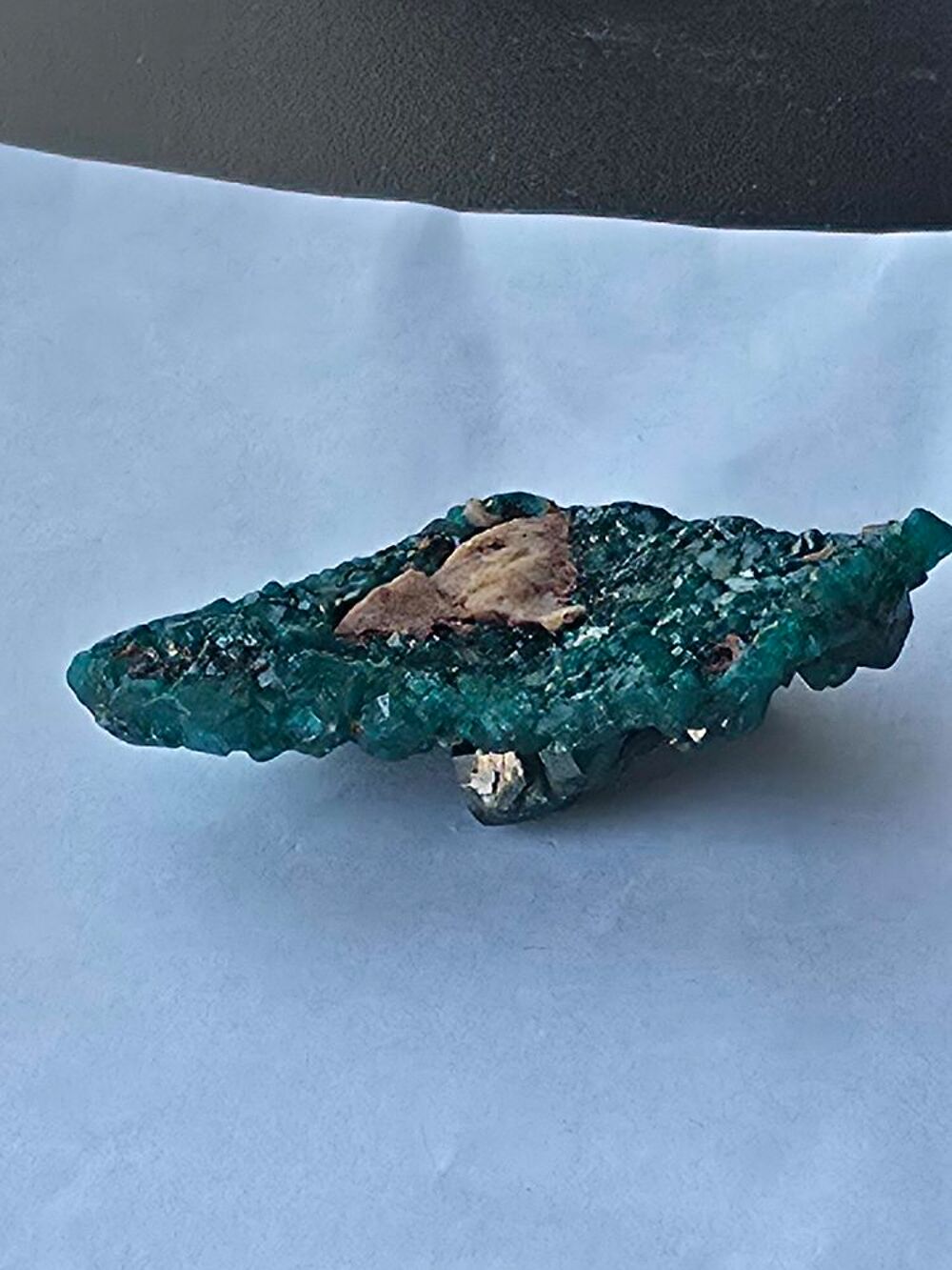 Magnifique Dioptase Vert Emeraude-Sp&eacute;cimen du Katanga 