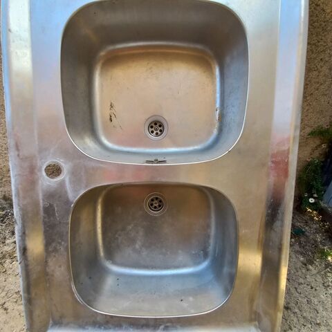 Evier � encastrer 2 cuves en inox 20 Ch�digny (37)