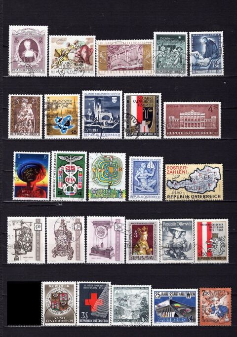 lot de 107 timbres d'AUTRICHE 3 Les glisottes-et-Chalaures (33)