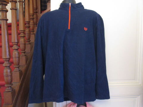 Sweat bleu marine demi-zipp Chaps 25 Herblay (95)