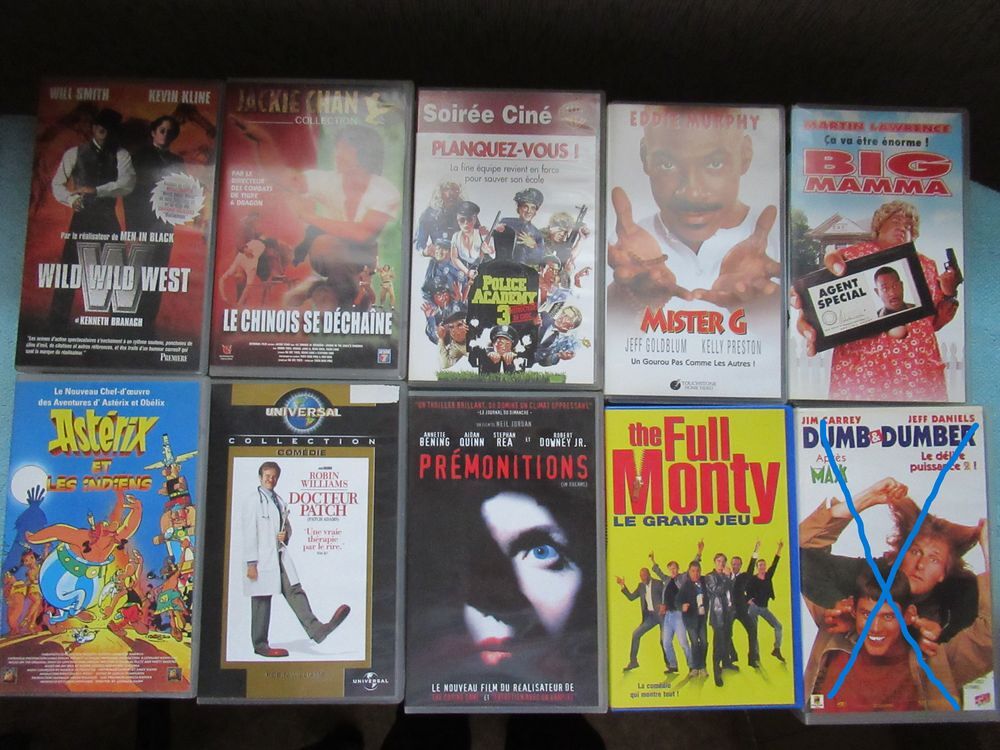 Diff&eacute;rentes cassettes VHS Photos/Video/TV