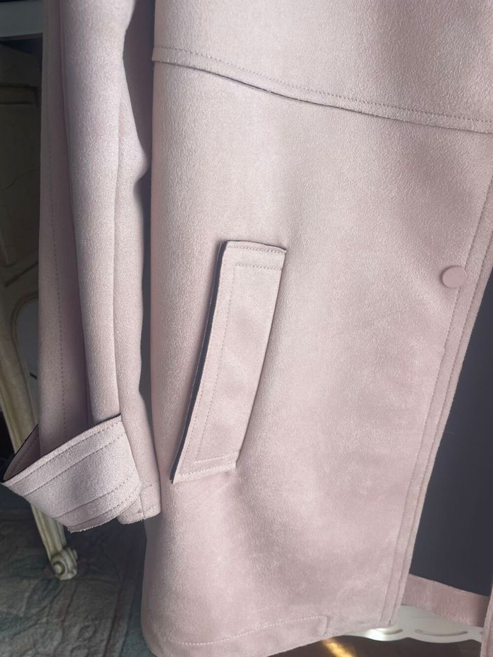 Veste rose clair Zara Basic Vêtements