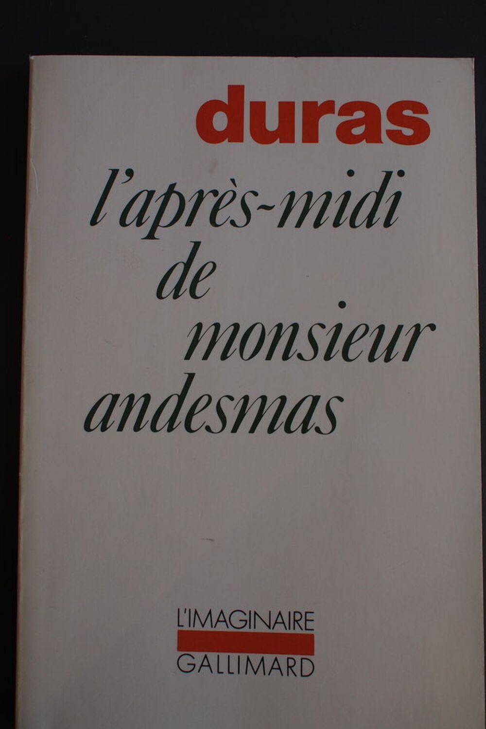 L'apres-midi de monsieur Andesmas Livres et BD