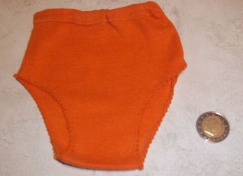 Ancienne Petite culotte orange pour poupe 2 Colombier-Fontaine (25)