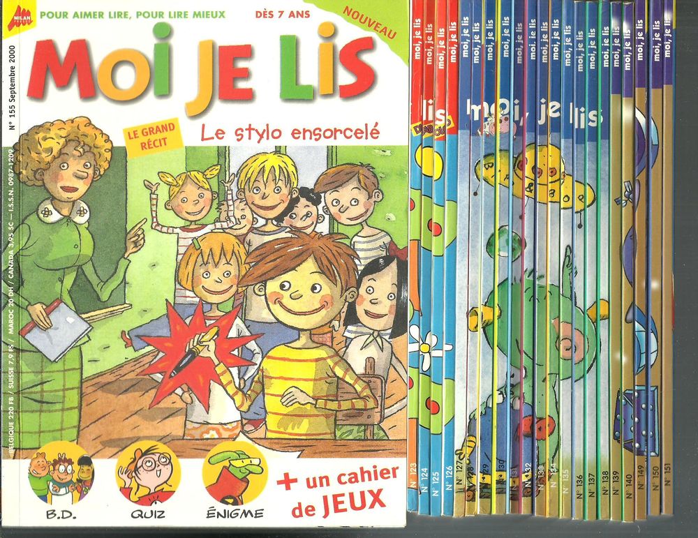 MOI JE LIS d&egrave;s 7 ans, 35 livrets chacun avec un grand r&eacute;cit Livres et BD