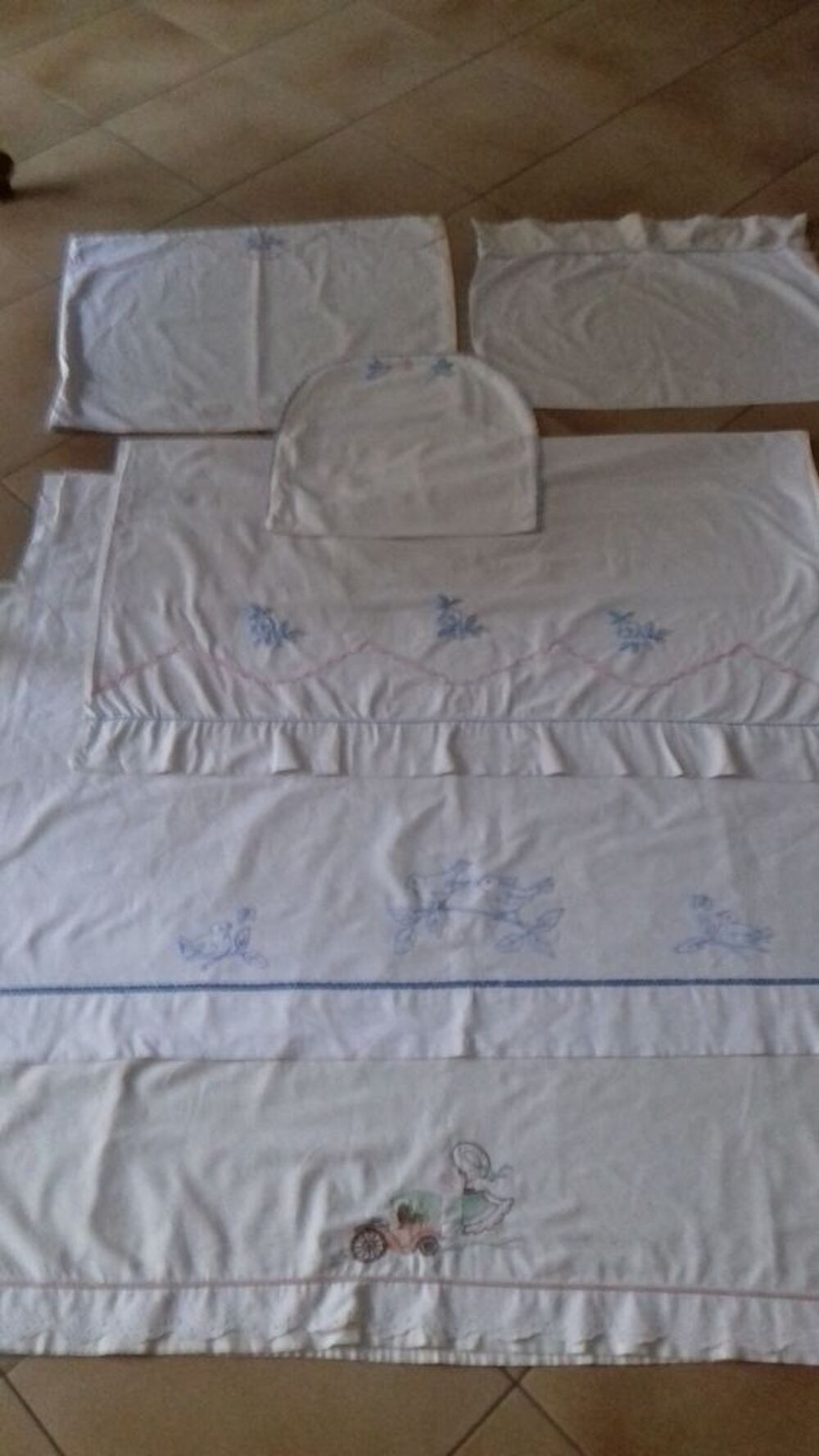 draps et taies d'oreillers pour enfant en coton Puériculture