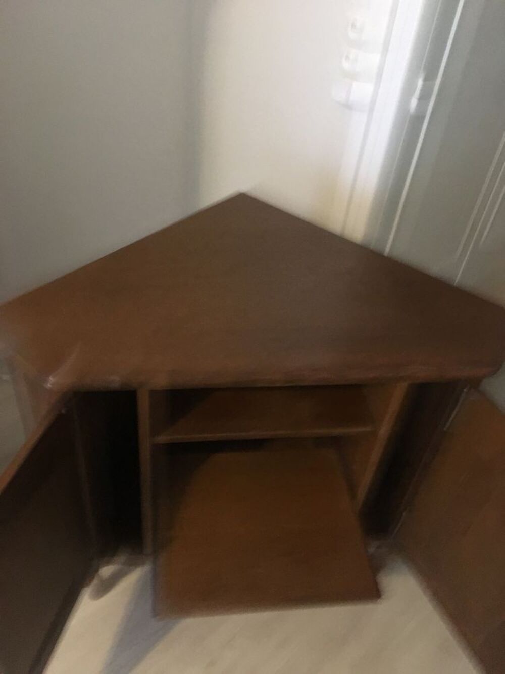 Meuble TV d'angle en ch&ecirc;ne Meubles