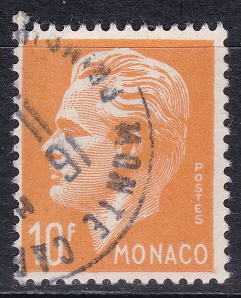 Timbres EUROPE-MONACO-1950-51 YT 350 1 Lyon 5 (69)