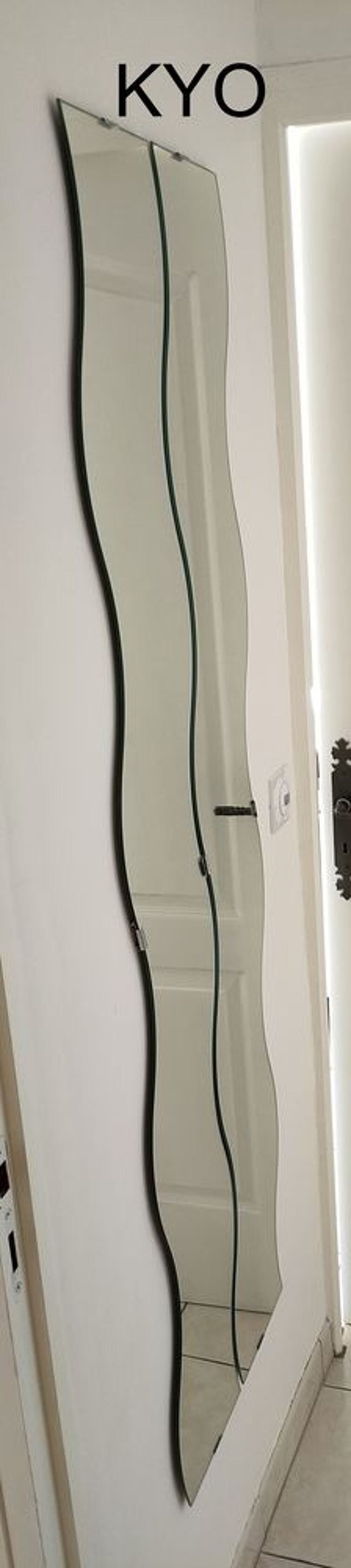 IKEA lot 2 Miroir ondul&eacute; asym&eacute;trique irr&eacute;gulier vague mural Décoration