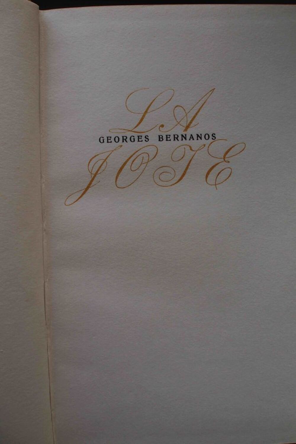 LA JOIE - Georges Bernanos- Livres et BD