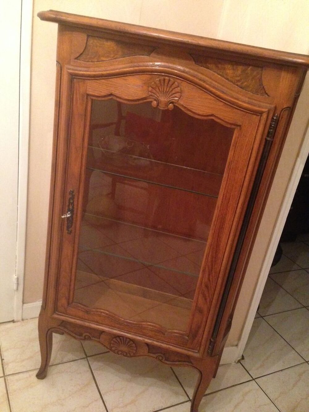 meuble vitrine argentier en chene Meubles