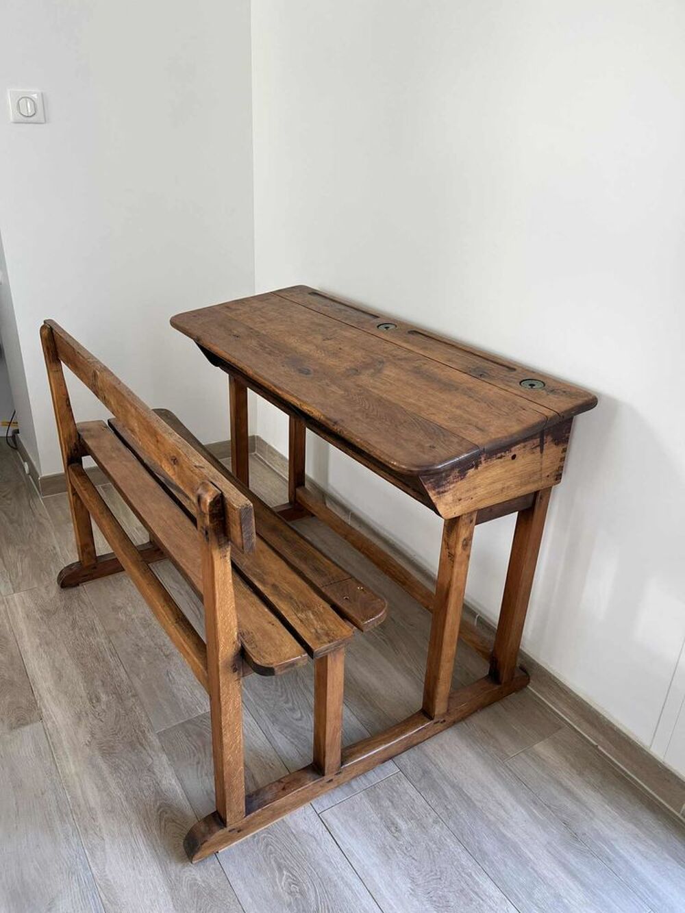 Bureau &eacute;cole ann&eacute;e 1960 Meubles
