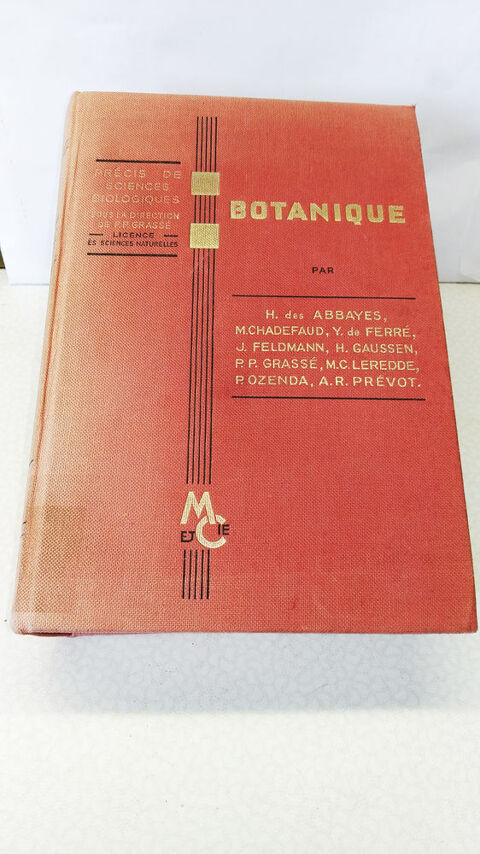 Botanique (Précis de Sciences Biologiques)
55 Vandœuvre-lès-Nancy (54)
