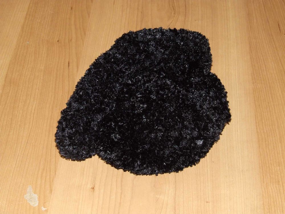 Bonnet en laine, T. 4&nbsp;ans, imitation fourrure noire, TBE Vêtements enfants