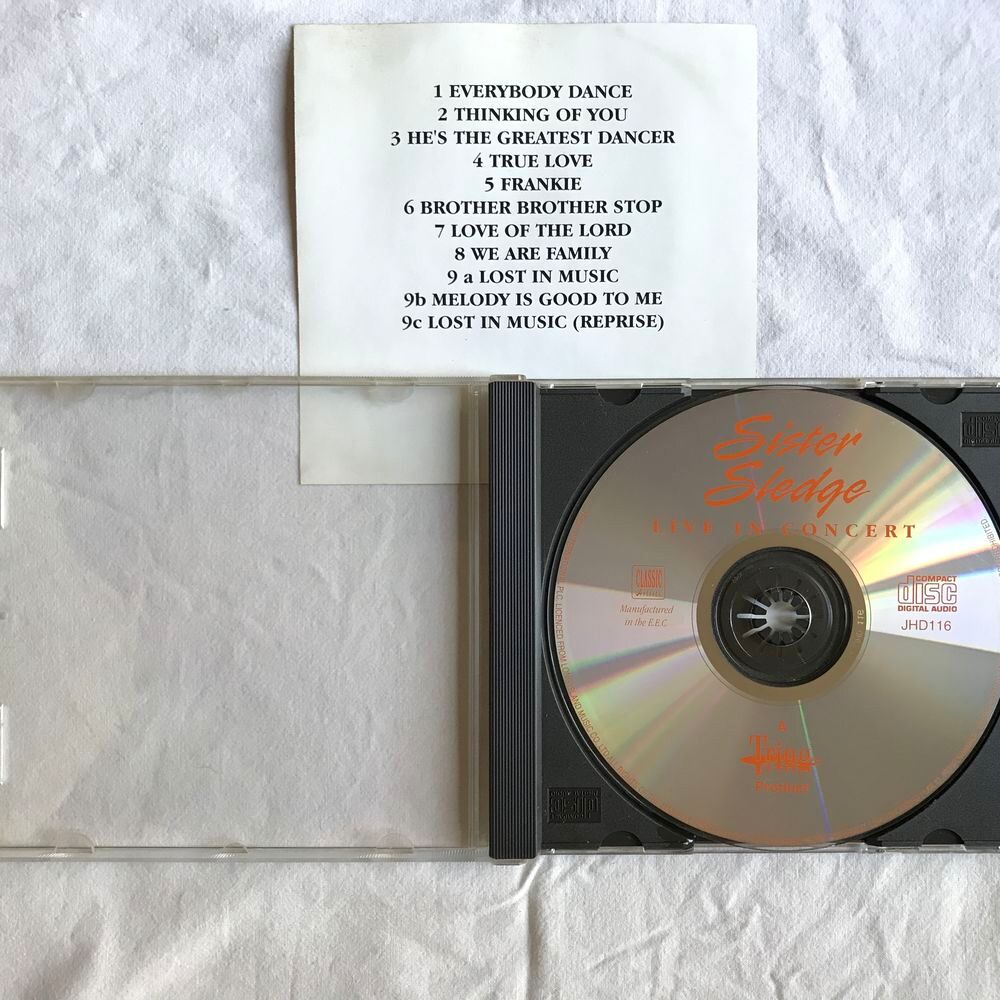 CD Sister Sledge Live In Concert CD et vinyles