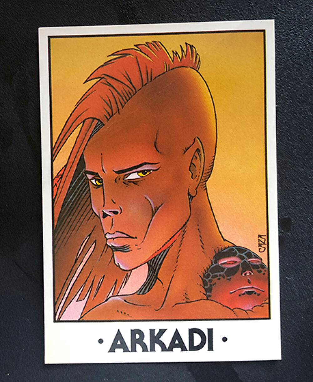 "ARKADI", BD de CAZA - Tome 3, avec carte sign&eacute;e d&eacute;dicac&eacute;e 
