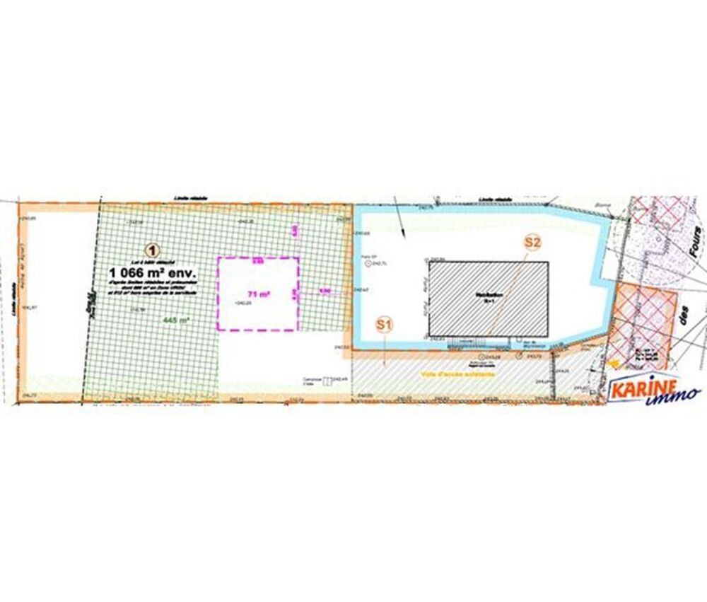 Vente Terrain Terrain - 800m ² Fontaines st martin