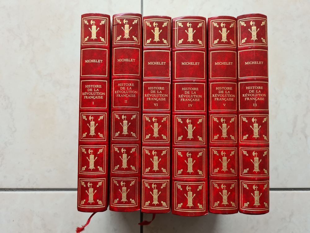Michelet. Histoire de la R&eacute;volution fran&ccedil;aise. 6 tomes Livres et BD
