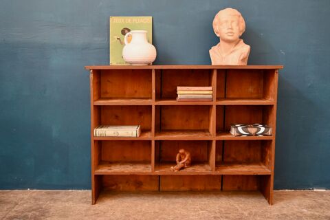 Meuble � casier en bois ancien de m�tier comptoir commerce 420 Wintzenheim (68)