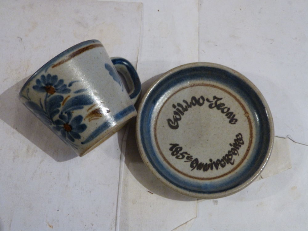 TASSE ET SOUS TASSE KERALUC marqu&eacute; 185&egrave; ANNIVERSAIRE de la 