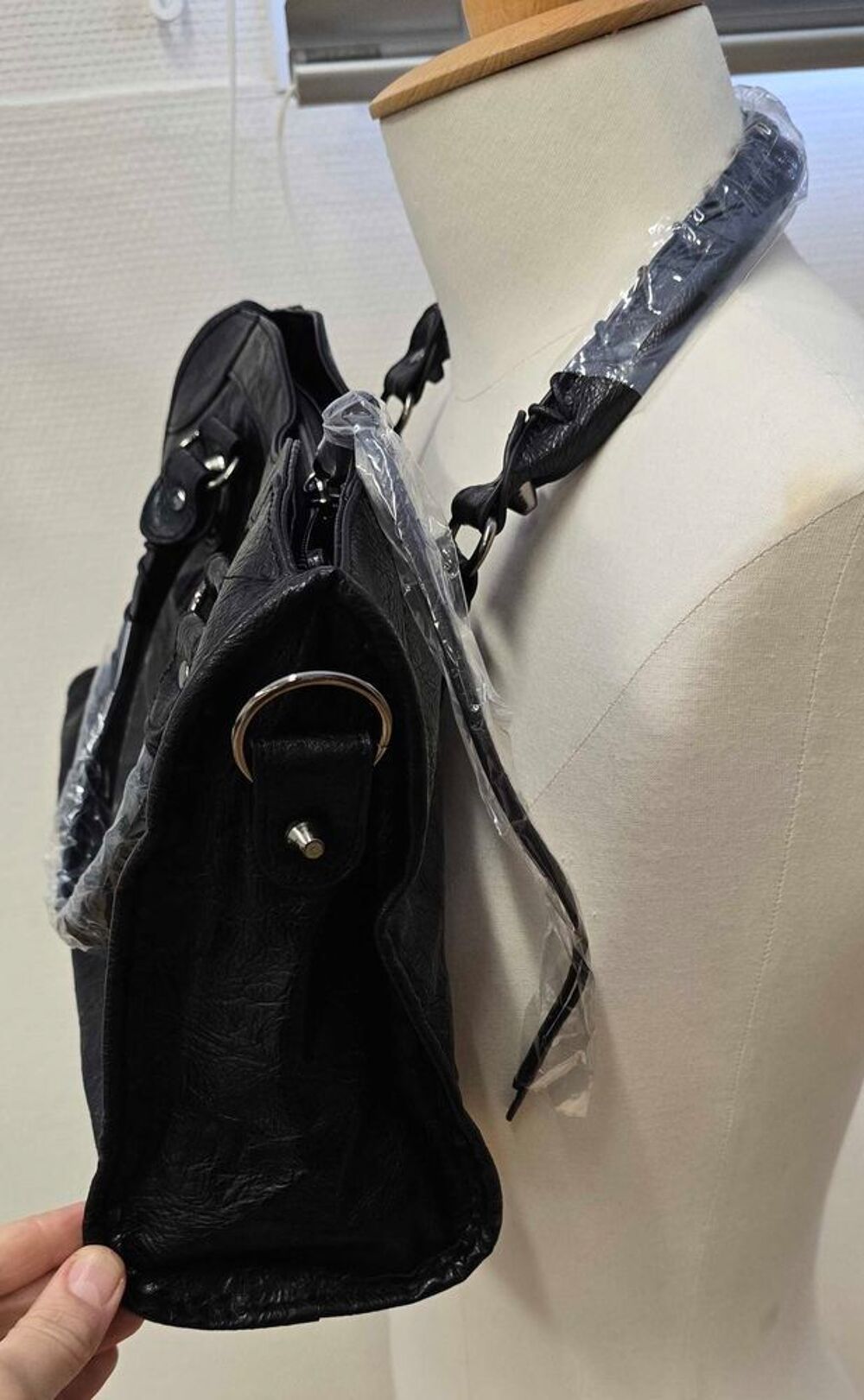sac &agrave; main noir Maroquinerie