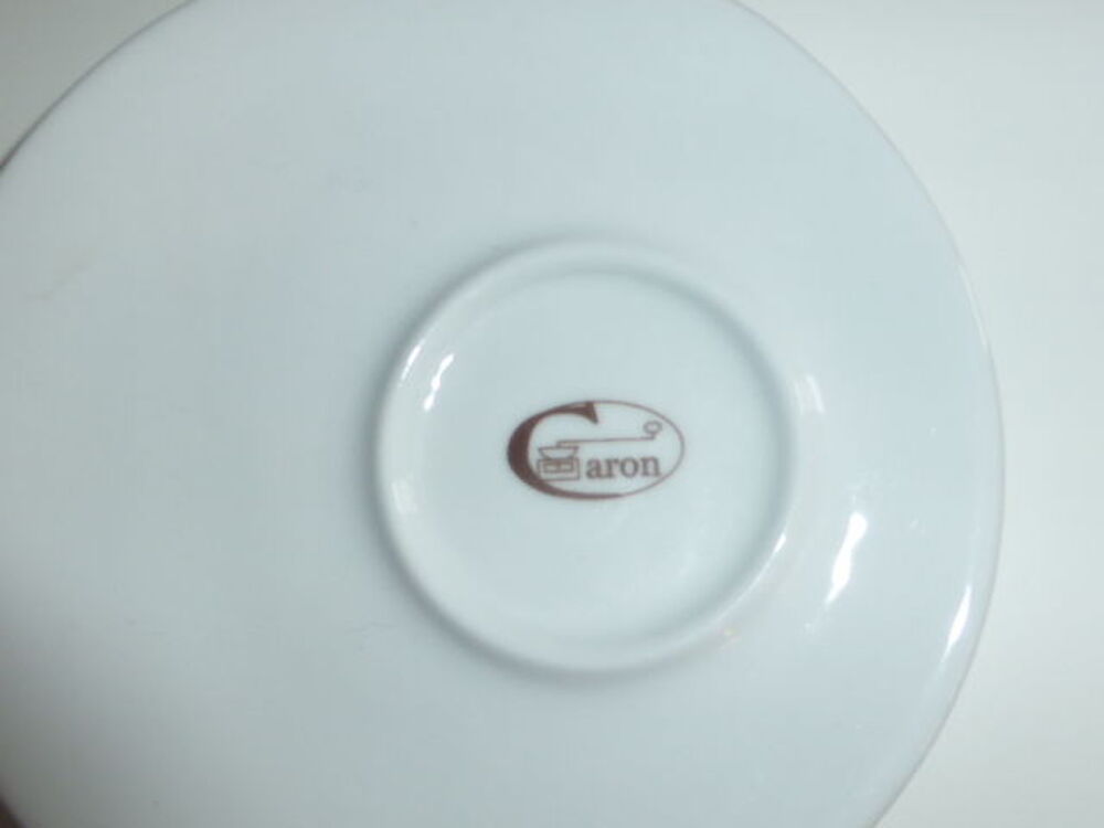 Set de 2 grandes tasses blanches Caf&eacute; Caron Cuisine