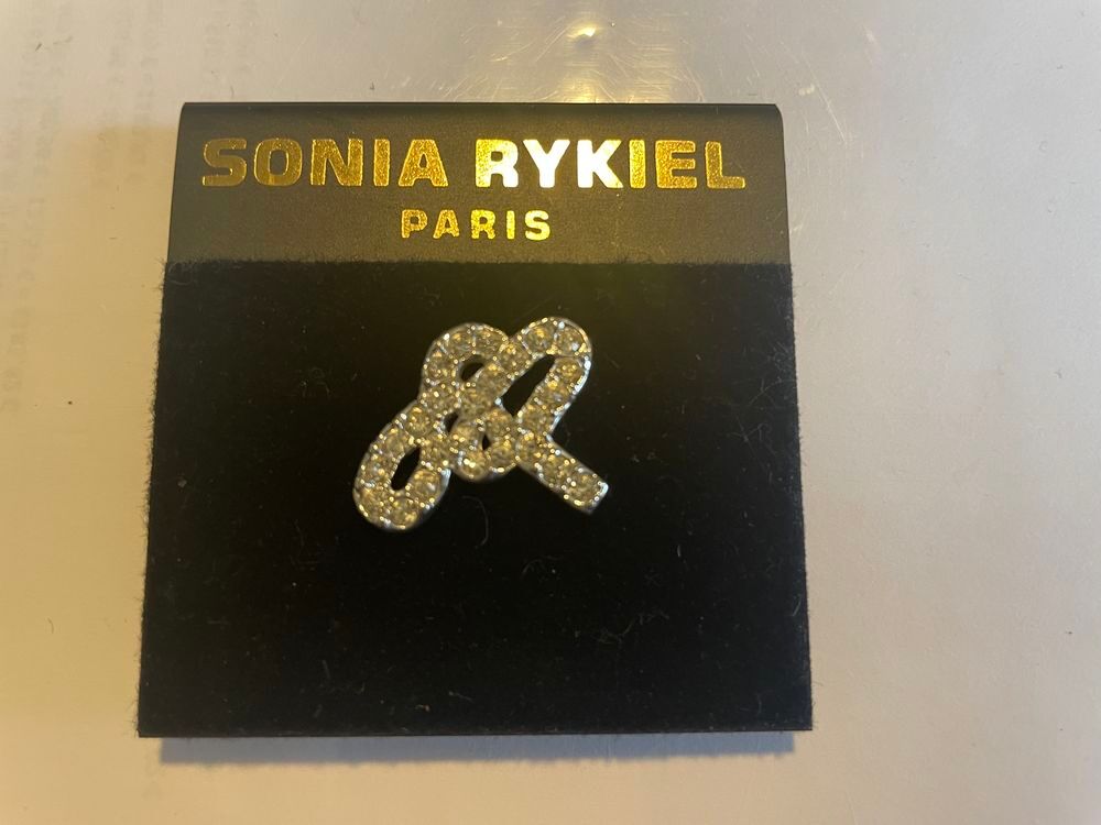 Pin's SR Strass crystal Sonia RYKIEL Bijoux et montres