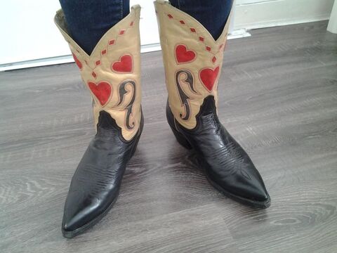 3 paires Botte Santiag Justin 60 Mériel (95)