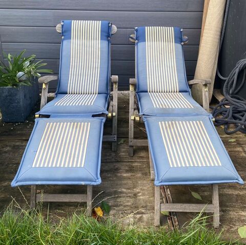 Chaise longue teck clair de la marque GARDEN IMPRESSIONS Ronchin (59)
