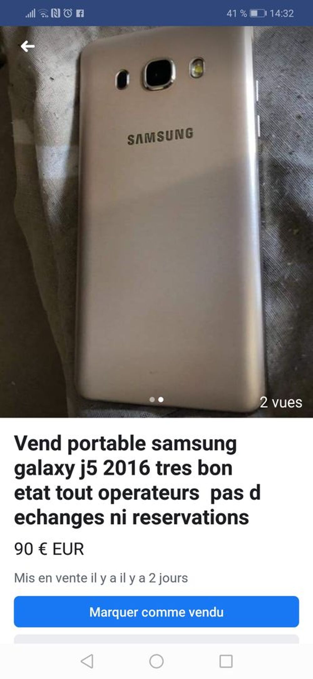 Samsung galaxy J5 2016 Téléphones et tablettes