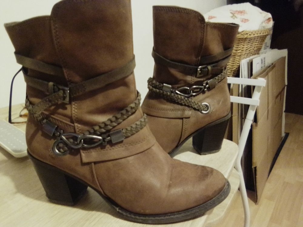 bottes marron Chaussures