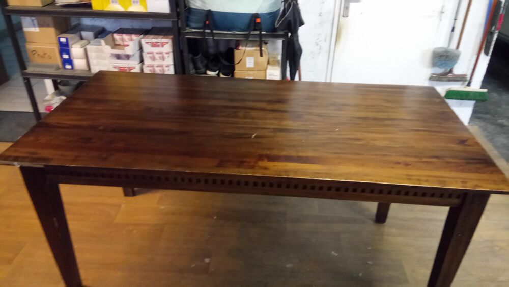 table de salle &agrave; manger bois massif 180x91 Meubles