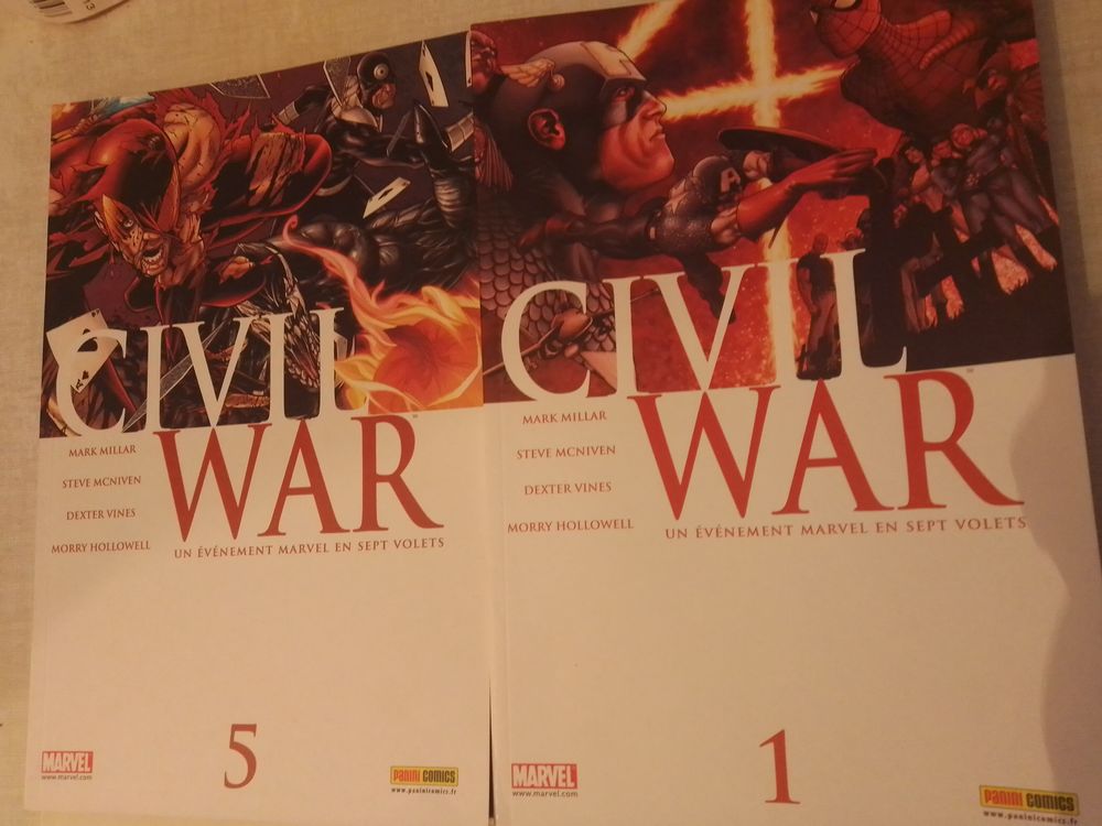 comics 7 N&deg;de Civil War Livres et BD