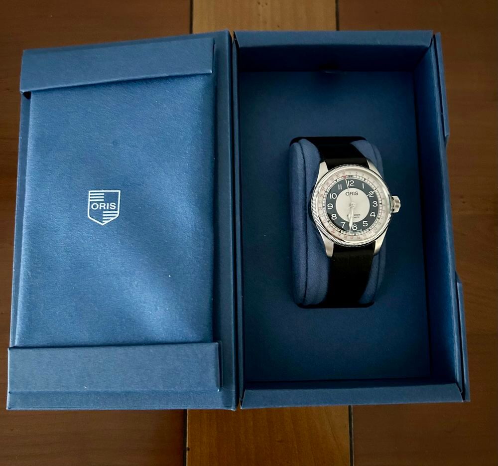 montre Oris big crown blue eyes 