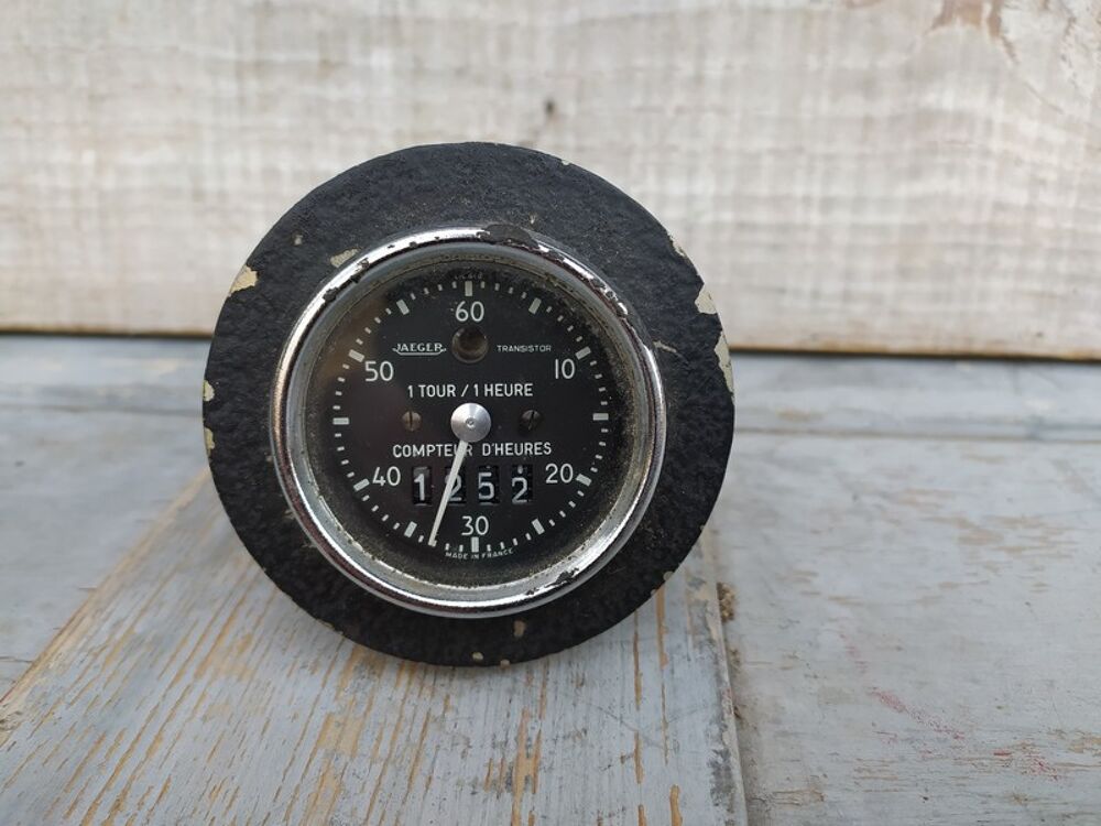 Ancien Compteur d'Heures Jaeger Automobile, Tracteur, Avion 