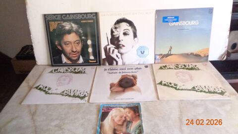 GAINSBOURG VINYLES 30 cm + 45 Tours KDO 80 L'Isle-Jourdain (32)