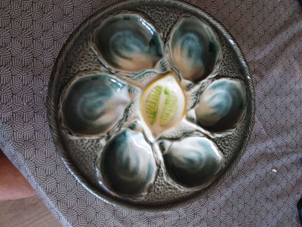 service 6 assiette a hu&icirc;tre Décoration