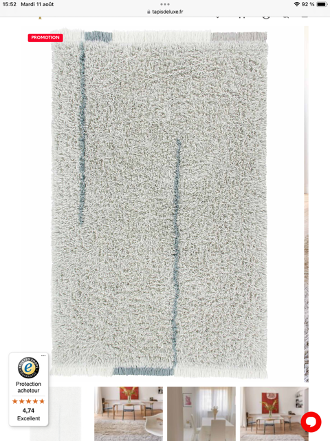 Tapis neuf en laine Lorena canals 170x240 cm Montbenoît (25)