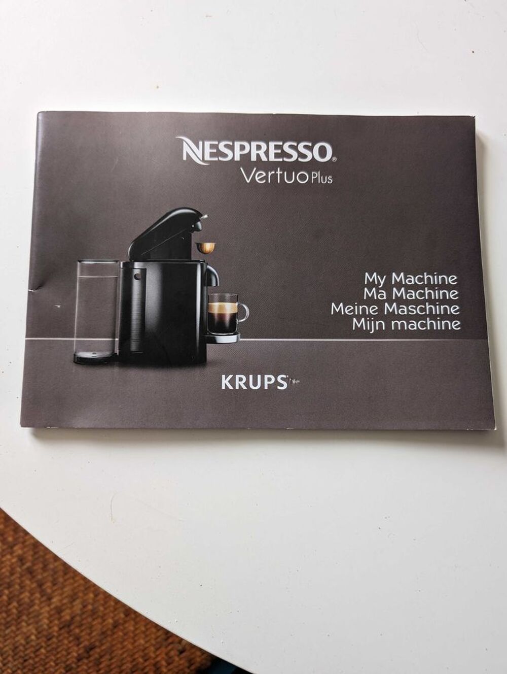 Machine &agrave; caf&eacute; Krups Vertuo Plus noir mat Electromnager