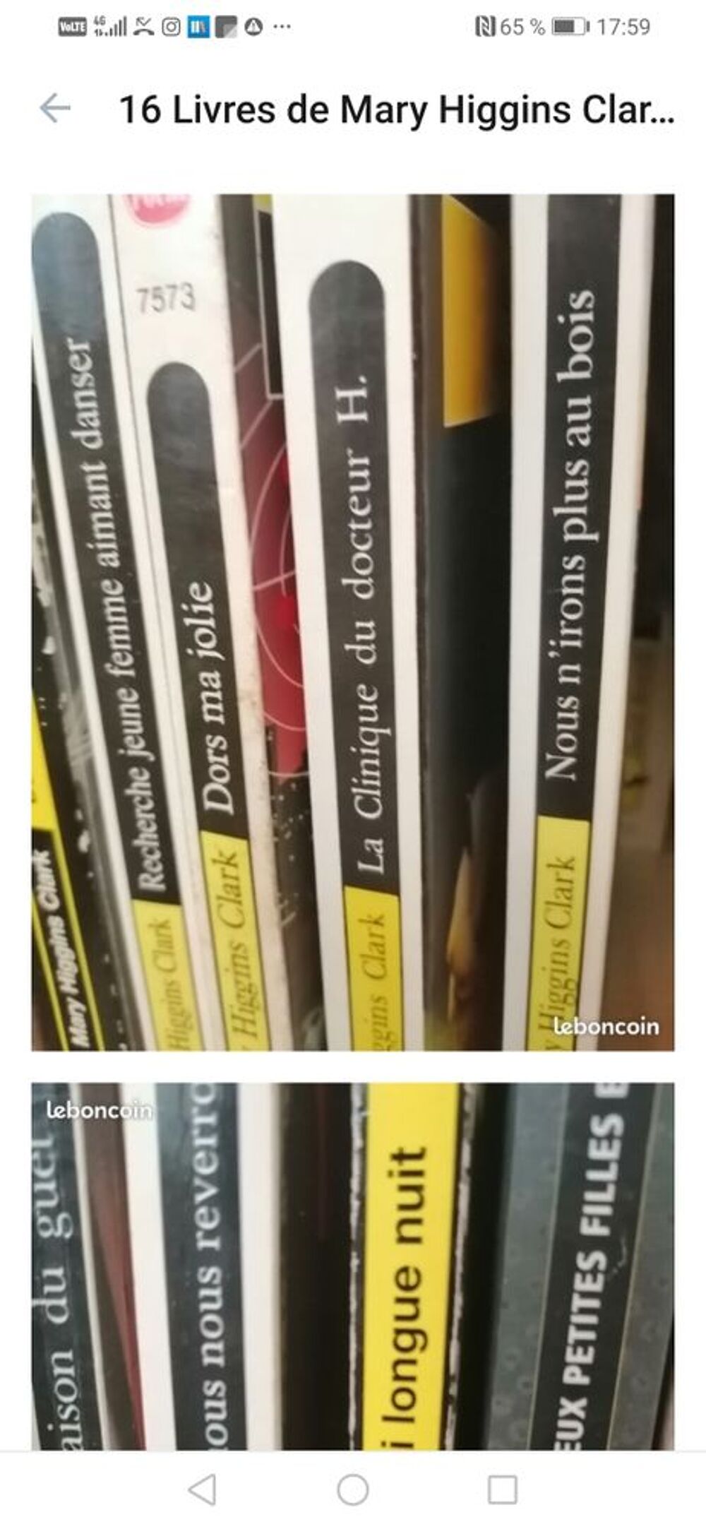 40 livres de poches mary Higgins plus un grand la maison du clair de lune Livres et BD
