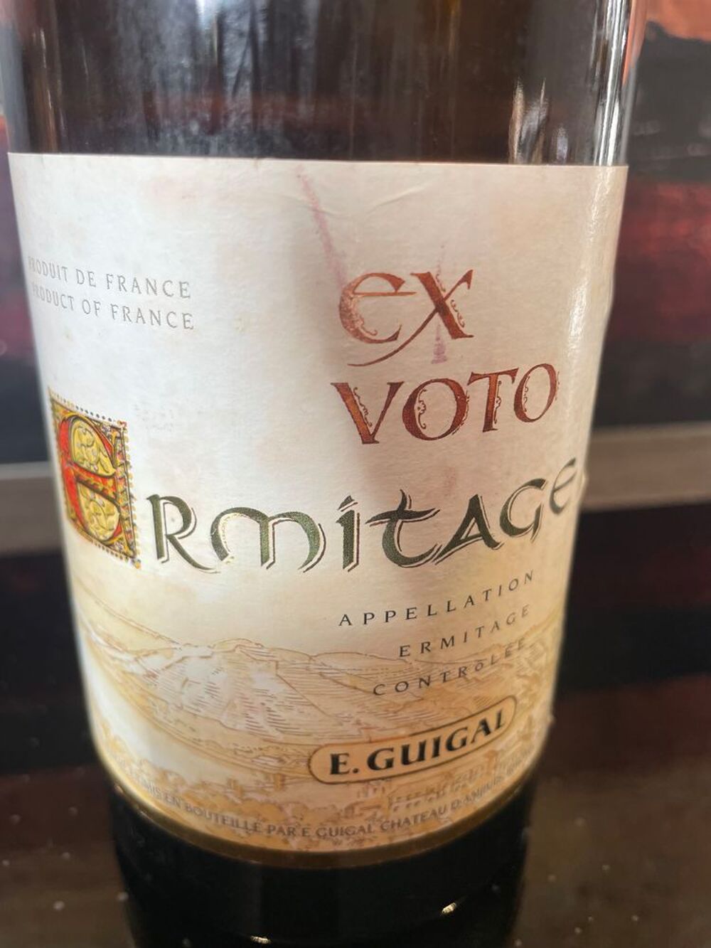 1 Bt ERMITAGE EX-VOTO 2010 Guigal 100pk Cuisine