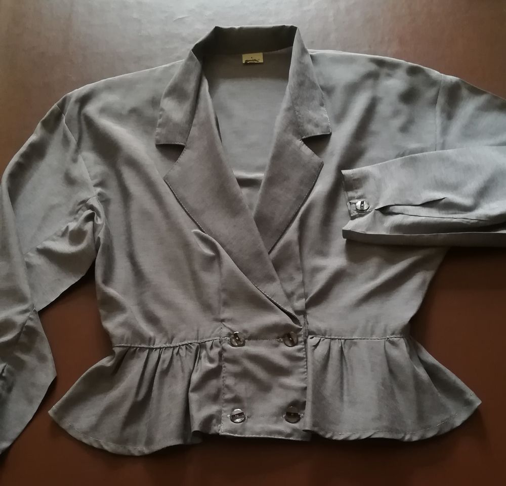Veste redingote grise 38 - annie66 Vêtements