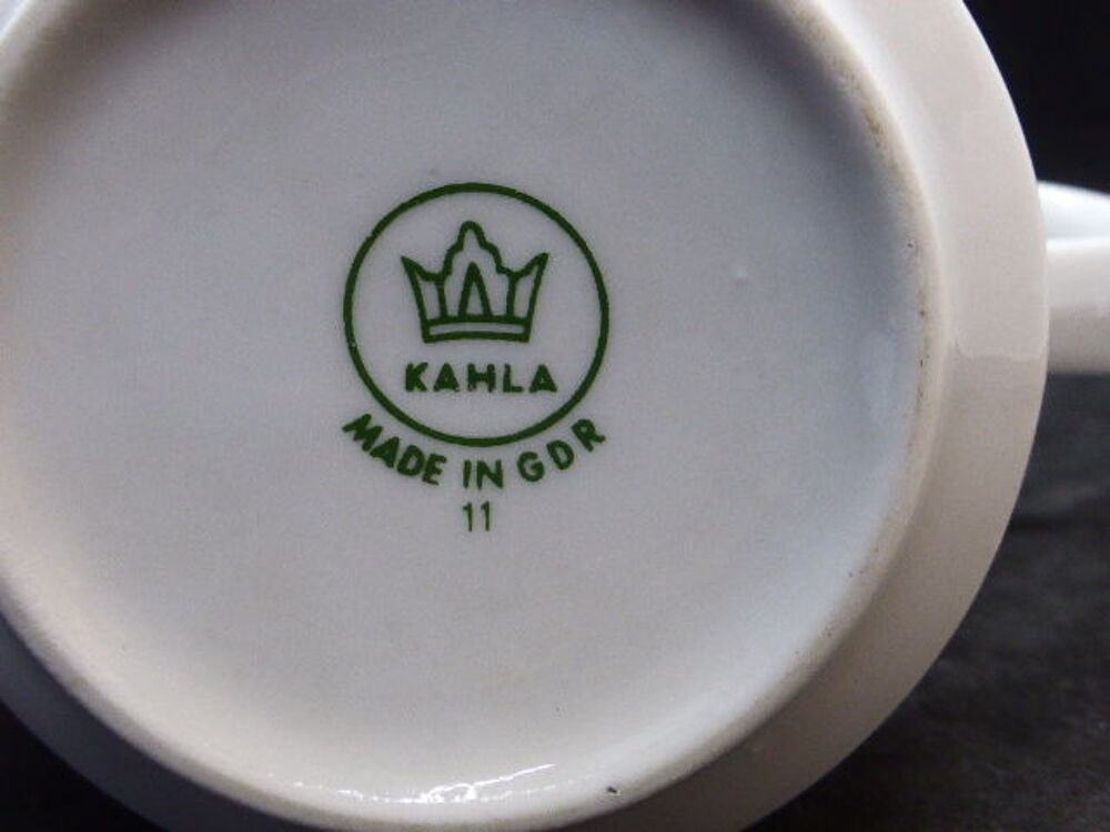 Petit pot &agrave; lait motif bl&eacute; Kahla GDR Cuisine