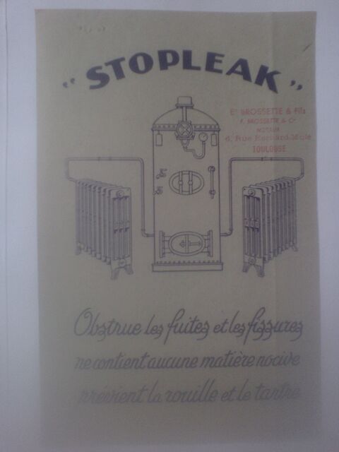 Chauffage central  - Liquide Stopleak obstrue les fuites 7 Nérac (47)