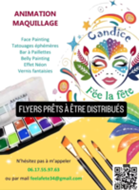   Animation maquillage face painting, structure de ballons 