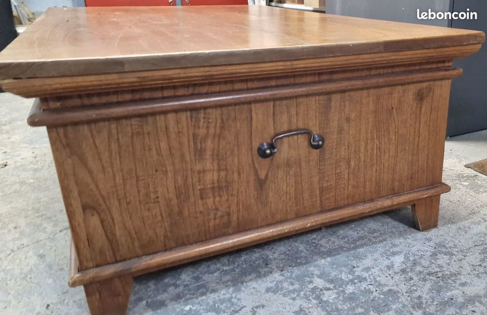 Superbe table basse de salon, en bois vernis Meubles