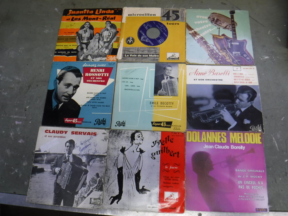 Disques Vinyles 45 Tours - Ann&eacute;es 50 CD et vinyles